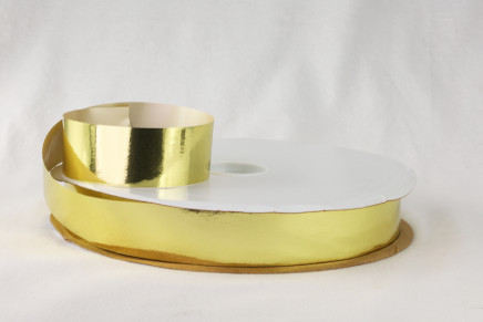 Metallic Poly Ribbon – High Shine Polypropylene for Bows & Crafts Gold