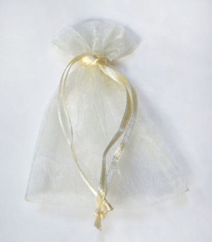 Sheer Organza Pouches Ivory