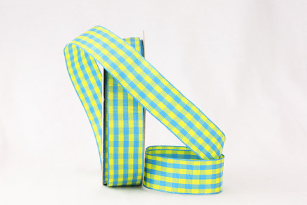 Wired Gingham Check Blue & Yellow