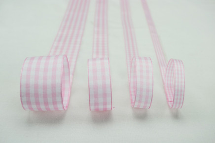 Taffeta Gingham Check Light Pink