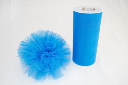 Gala Sparkle Tulle Blue Jewel