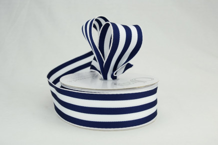 Wired Grosgrain Mono Stripes Navy