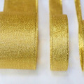 Metallic Lurex Ribbon – Woven Gold & Silver Fibers – Non-Fray & Reflective Gold