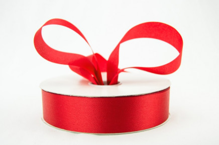 Outdoor Satin Polyester Ribbon Red