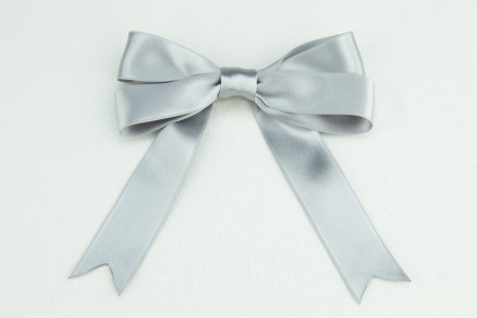 Luxious® Double Faced Satin Silver