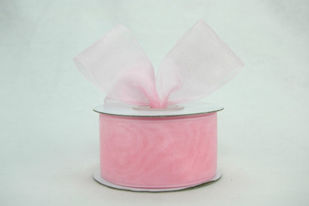 Plain Sheer Organza Light Pink