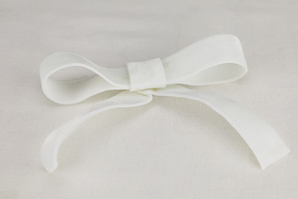 Polyester Woven Velvet White