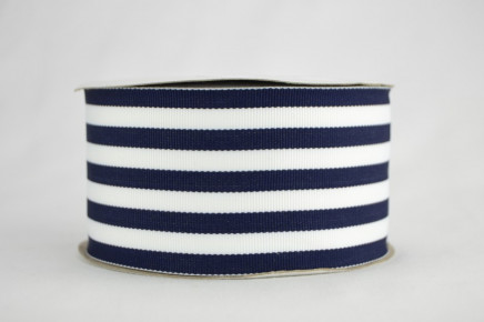 Grosgrain Mono Five Stripes Navy