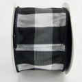 Wired Polyester Buffalo Check Black