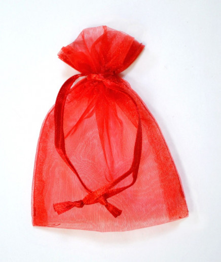 Sheer Organza Pouches Red