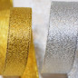 Metallic Lurex Ribbon – Woven Gold & Silver Fibers – Non-Fray & Reflective