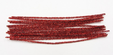 Tinsel Stems Red