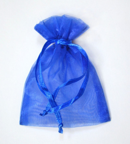 Sheer Organza Pouches Royal Blue