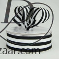Wired Grosgrain Mono Stripes Black