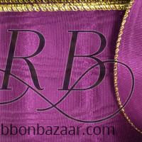 Wired Bengaline Moire Ribbon