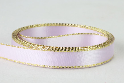 Double Faced Satin with Metallic Edge Light Orchid