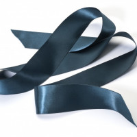 Dark Blue Organza Ribbon - 1/2 inch - Crafteroof