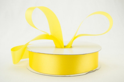 Outdoor Satin Polyester Ribbon Yellow