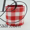 Wired Polyester Matte Buffalo Check Red