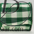 Wired Polyester Buffalo Check Green