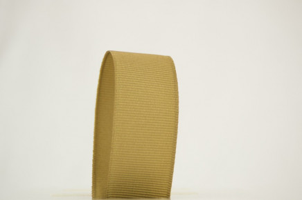 Ribbon Bazaar Solid Grosgrain Ribbon 3/8 inch Khaki 50 Yards 100% POLYESTER, Beige