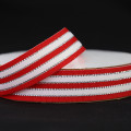 Traditional Grosgrain Christmas Stripes Red, White & Silver