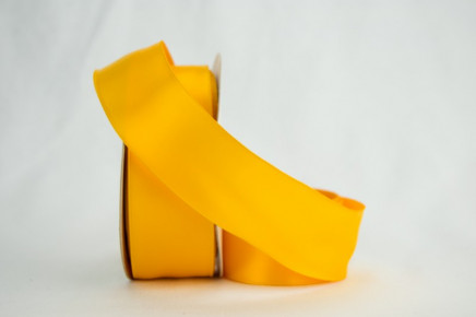 Wired Double Faced Satin Yellow Gold