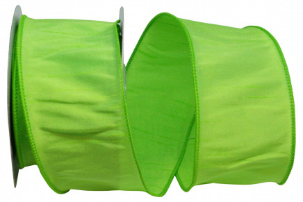 Wired Polyester Dupioni Lime