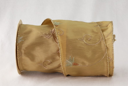 Wired Embroidered Taffeta 004
