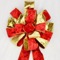 Wired Goldback Crushed Velvet Bow Red