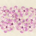 Lustrous Shimmer Floral Embellishment With Jewels Orchid