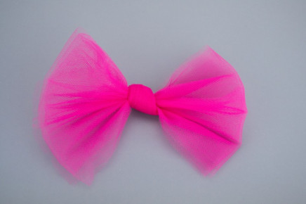 1 1/2 Pink Sheer Organza Ribbon with Satin Stripe DIY Easter Hair Bows 10  Yards