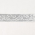 Jacquard Silver Metallic Ribbon Moss Phlox
