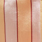 Wired Horizontal Striped Raw Silk Ribbon