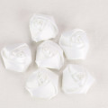 Satin Accent Rose (Size: 1-1/2") White