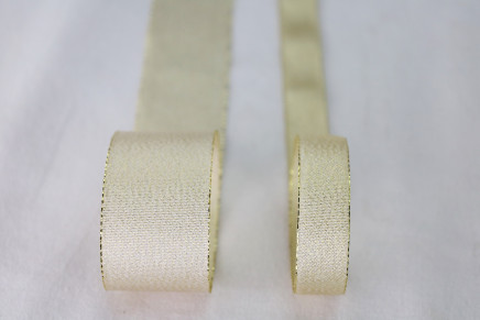 Moonlight Metallic Taffeta Ribbon Gold