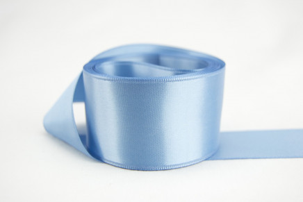 10 Yards Solid Copen Blue Light Blue Double Faced Satin Ribbon 7/8W