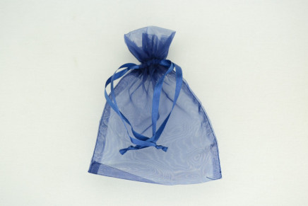 Sheer Organza Pouches Navy