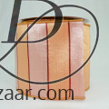 Wired Horizontal Striped Raw Silk Ribbon With Burgundy Pencil Stripes