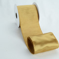 Wired Shantung Taffeta Satin Back Ribbon Antique Gold