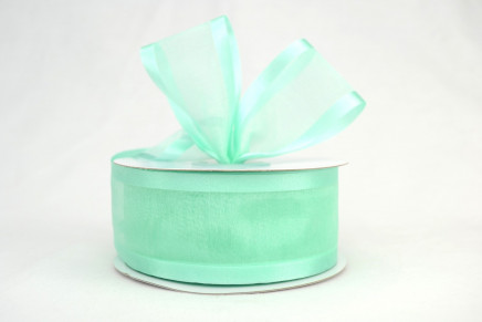 Satin Edge Sheer Organza Mint