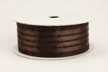 Four Stripe Organza Brown