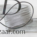 Wired Pinstriped Sheer Metallic Silver