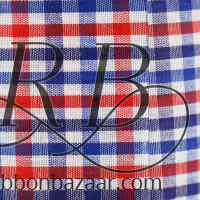 Wired Red, White & Blue Mini Check Ribbon