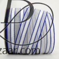 Wired Stripe Metallic Sheer Blue / Silver