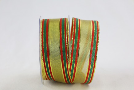 Wired Golden Stripes Elegance Gold / Red / Green