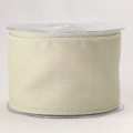 Wired Linen Ribbon Silver