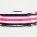 Grosgrain Nautical Stripes Navy and Pink