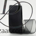 Wired Sheer Organza Ribbon Black