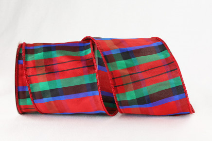 Wired Classic Christmas Plaids Red, Green, Blue & Black